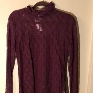 Cranberry top with camisole